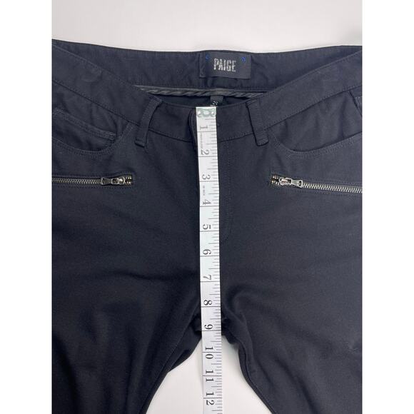 Paige Black Stretch Skinny Jeggings Zip Pocket Size 29 - Picture 10 of 10